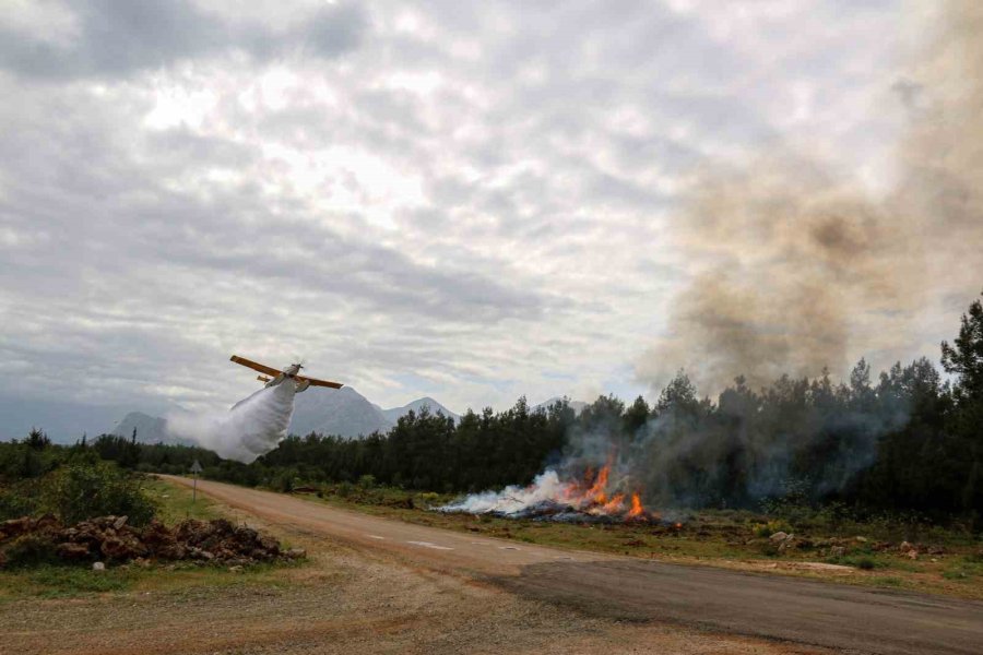 Antalya’da Nefes Kesen Orman Yangını Tatbikatına 2 Sikorsky Helikopter Ve 3 Uçak Destek Verdi