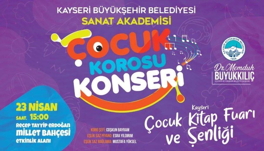 Büyükşehir’in Çocuk Kitap Fuarı Ve Şenliği’nde Çocuklara Özel Konser