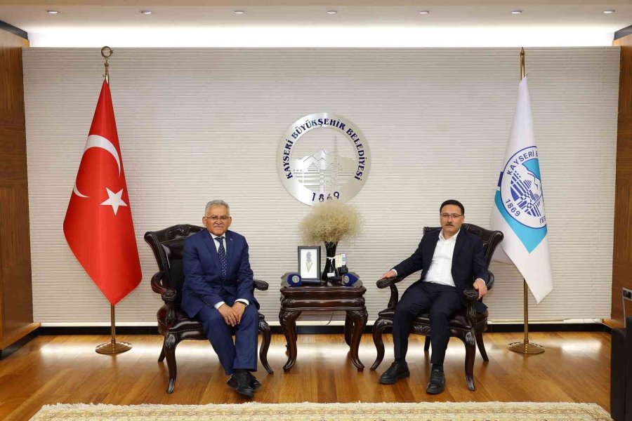 Vali Çiçek’ten Başkan Büyükkılıç’a ’hayırlı Olsun’ Ziyareti