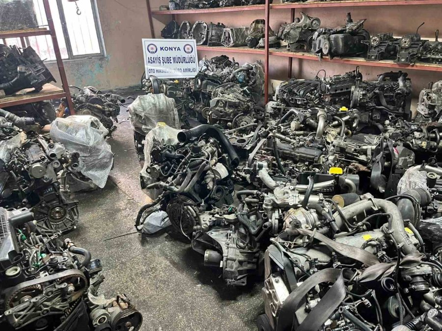 Konya’da 13 Milyon Liralık Oto Hırsızlığı Operasyonu