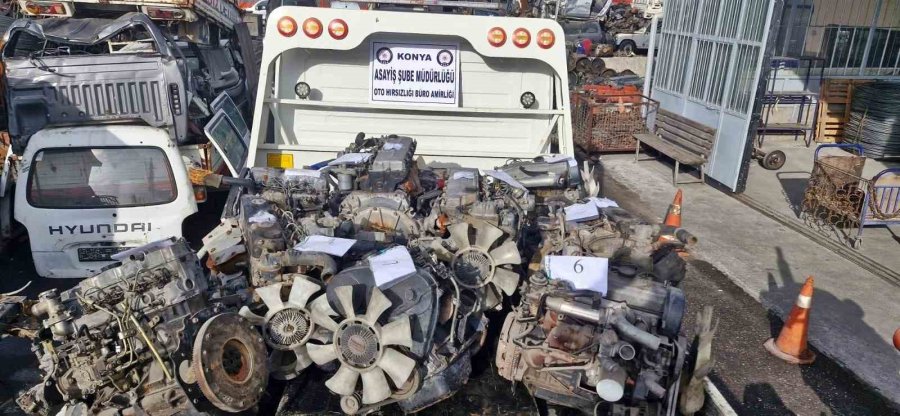 Konya’da 13 Milyon Liralık Oto Hırsızlığı Operasyonu