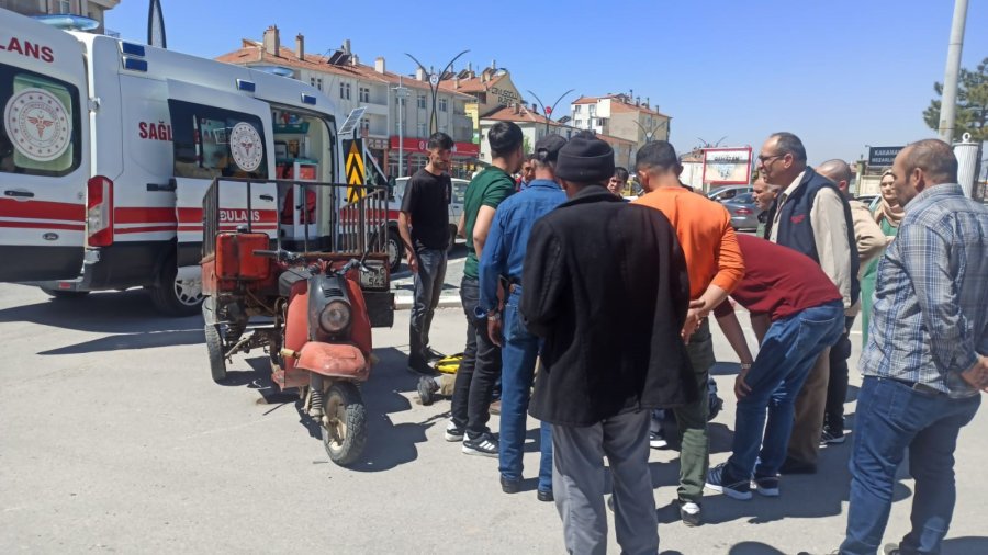 Karaman’da Üç Tekerlekli Motosiklet Devrildi: 1 Yaralı