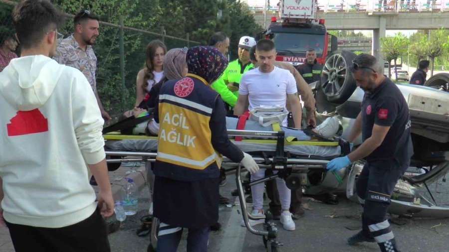 Kontrolden Çıkan Otomobil Takla Attı: 2’si Ağır 4 Yaralı