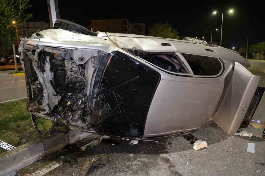 Takla Atan Otomobilin Sürücüsü Ağır Yaralandı