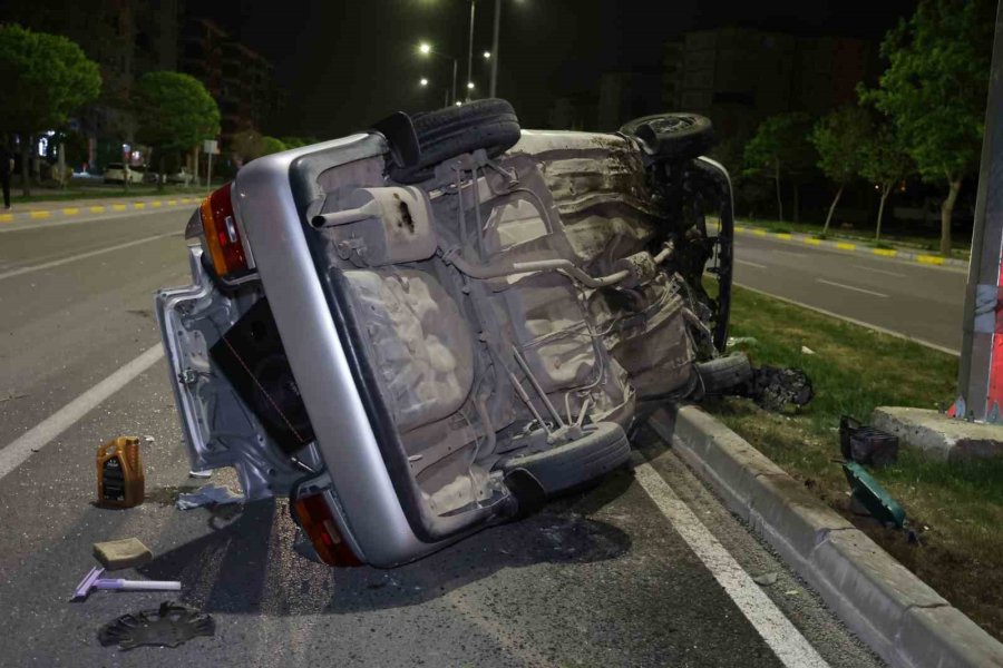 Takla Atan Otomobilin Sürücüsü Ağır Yaralandı
