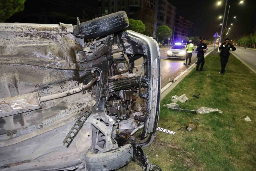 Takla Atan Otomobilin Sürücüsü Ağır Yaralandı