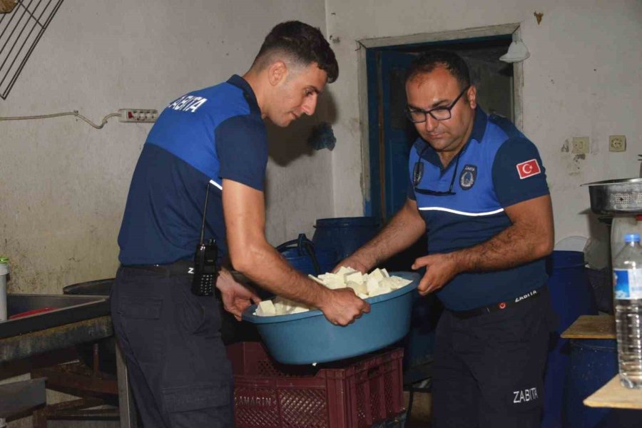 Mersin’de Sağlıksız Ortamda Üretim Yapılan Kaçak Peynir İmalathanesi Tespit Edildi
