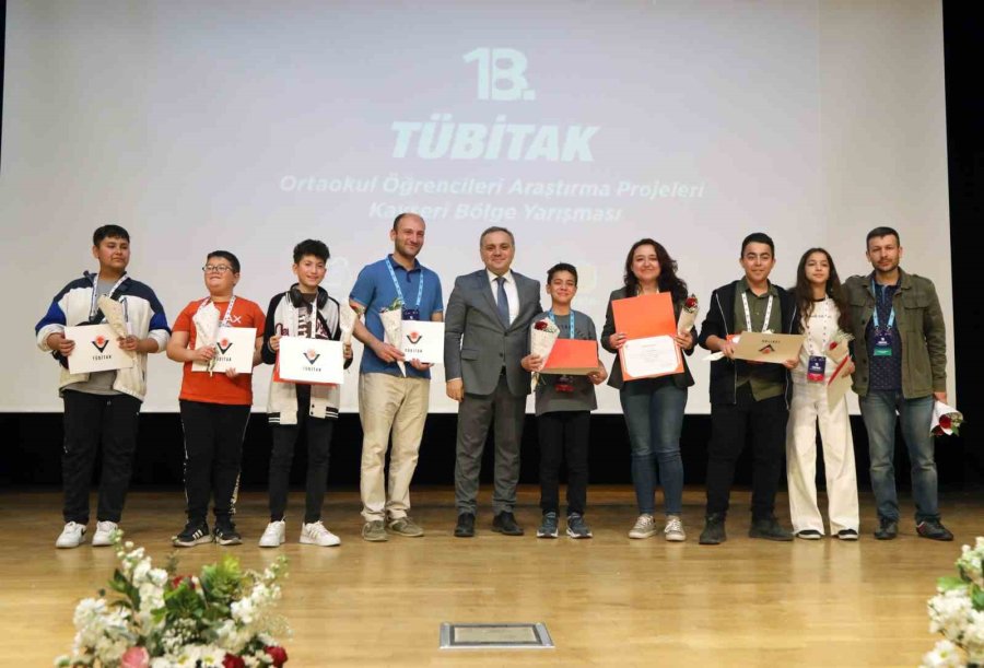 Erü’de Ortaokul Öğrencileri Araştırma Projeleri Kayseri Bölge Yarışması’nda Ödüller Sahiplerini Buldu
