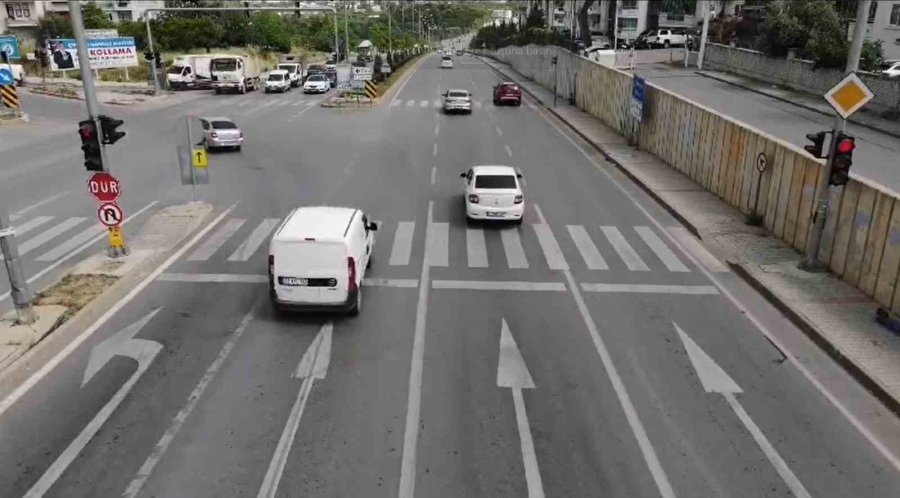 Alanya’da Jandarmadan Dron Destekli Trafik Uygulaması