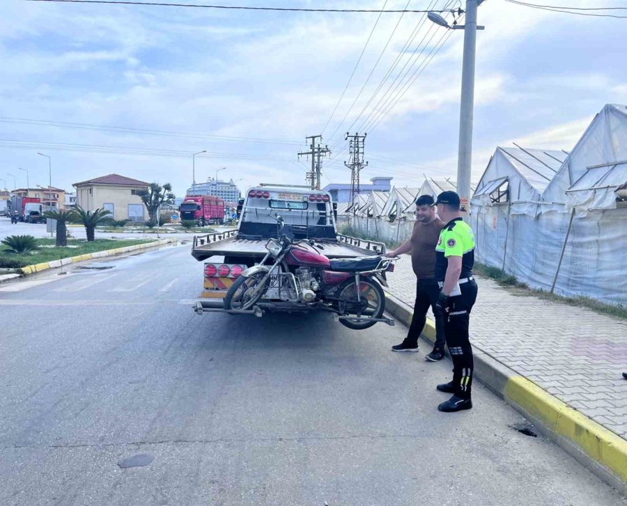 Alanya’da 5 Motosiklet Trafikten Men Edildi