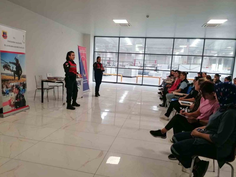 Jandarmadan Fabrika Çalışanlarına Bilgilendirme
