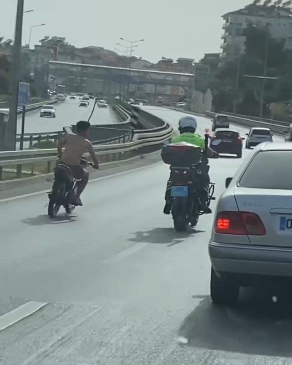 Peşindeki Polisin Üzerine Motosiklet Süren Sürücüye 38 Bin Lira Para Cezası