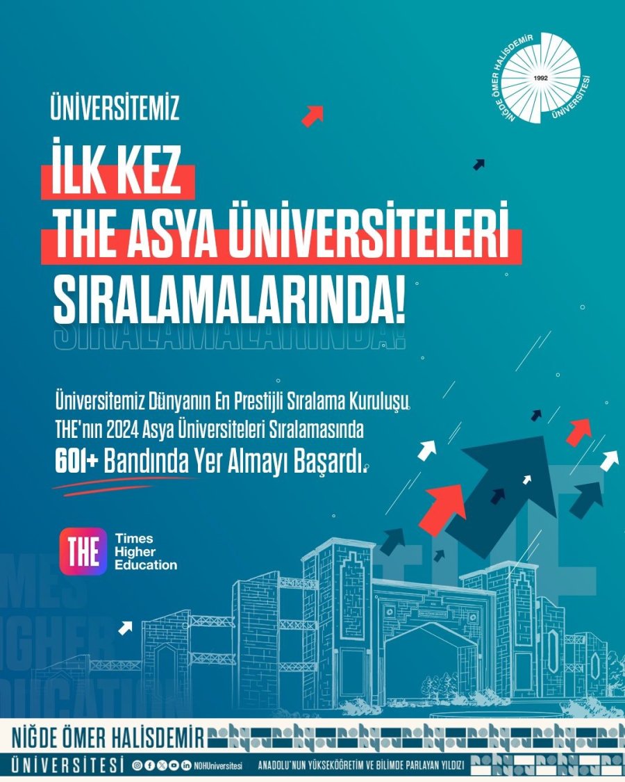 Niğde Ömer Halisdemir Üniversitesi’nden Bir Başarı Daha