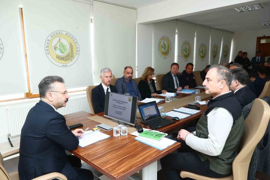 Eskişehir Orman Yangınları İle Mücadele Komisyonu Toplantısı Gerçekleştirilirdi