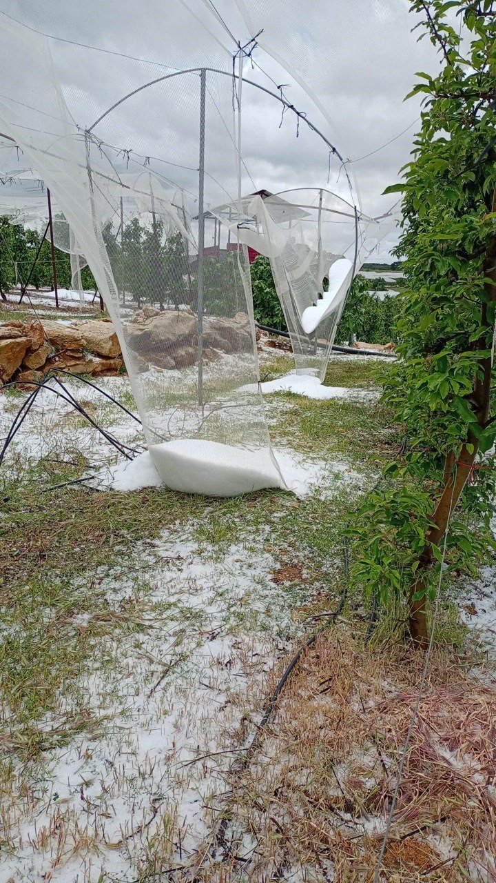 Mersin Erdemli’de Dolu Yağışı Etkili Oldu
