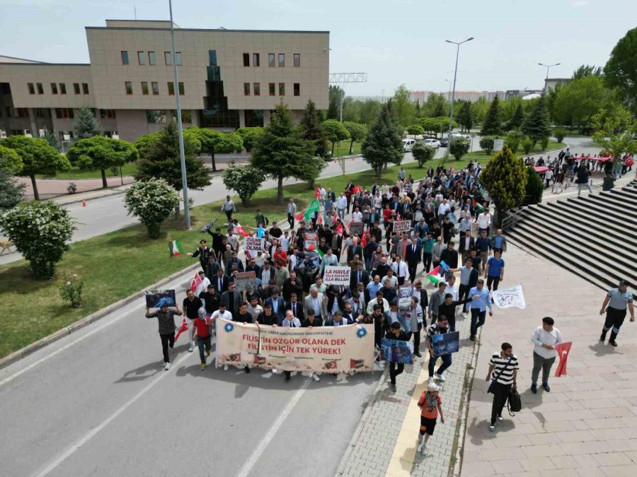 Niğde’de Filistin’e Destek Yürüyüşü Düzenlendi