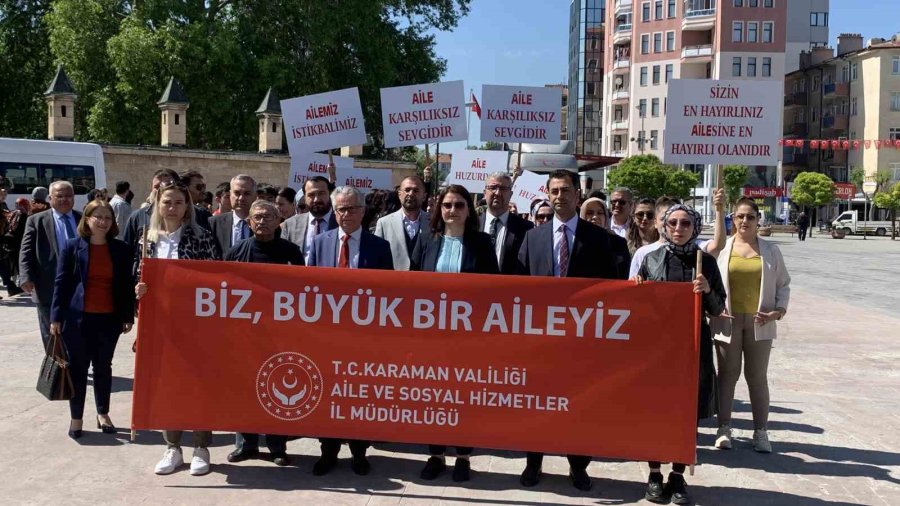 Karaman’da ’ailemiz İstikbalimiz’ Yürüyüşü Düzenlendi