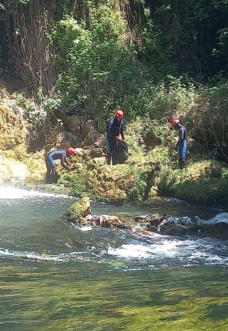 Düden Şelalesi Temizleniyor