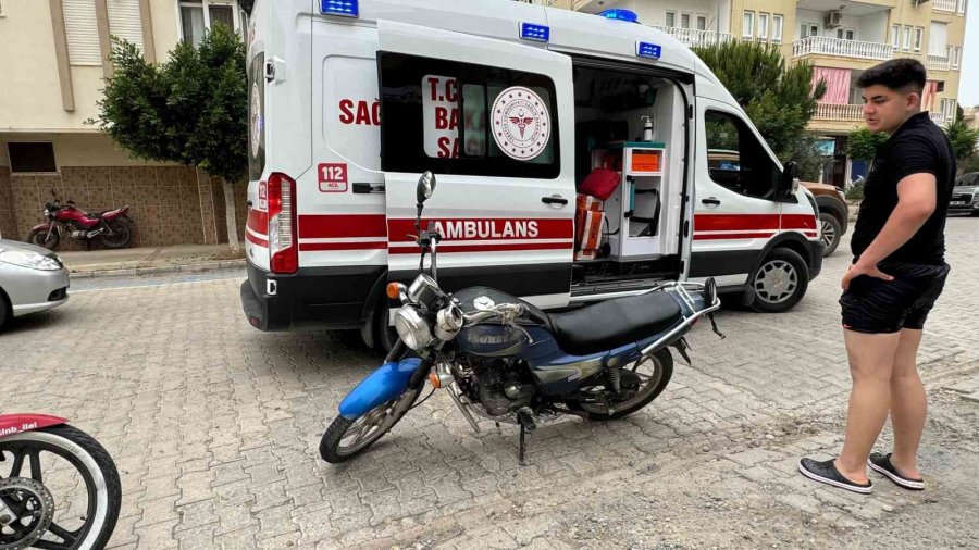 Kaza Yapan Alkollü Motosiklet Sürücüsü Yaralandı