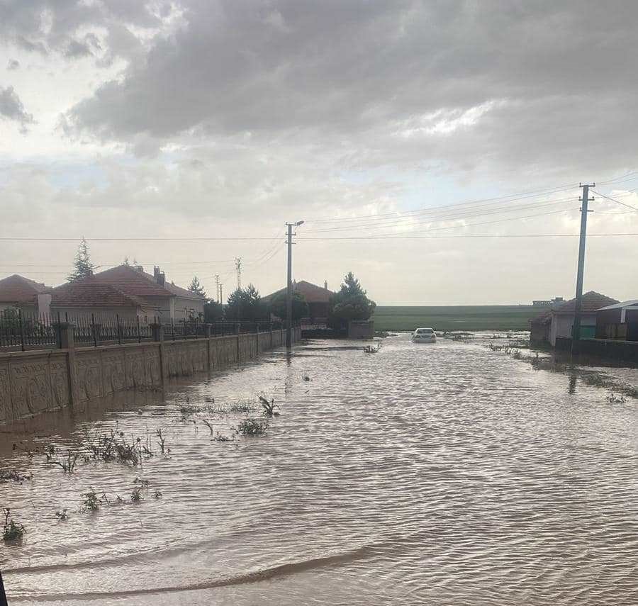 Kulu’da Şiddetli Yağmur Ve Dolu Yağışı