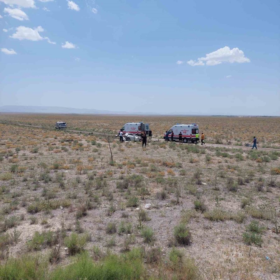 Konya’da Otomobil Takla Attı: 2 Yaralı