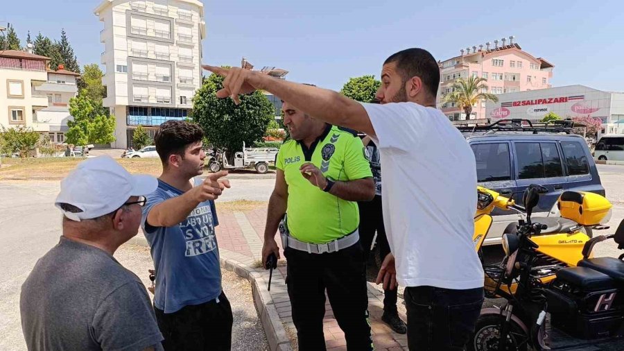 Motosikletlere Çarpıp Kaçan Sürücüyü Peşinden Koşarak Yakaladı