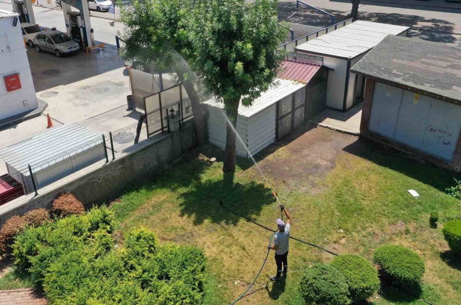 Meram’da İlaçlama Çalışmaları Aralıksız Devam Ediyor