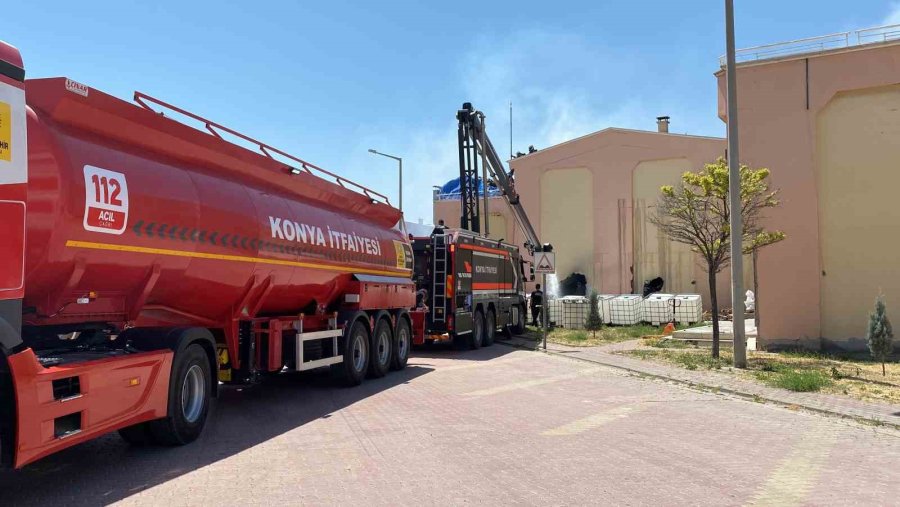 Konya’da Kozmetik Ürünleri Üreten İş Yerinde Yangın
