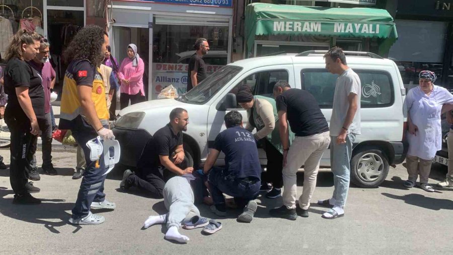 Karaman’da Otomobilin Çarptığı Kadın Yaralandı