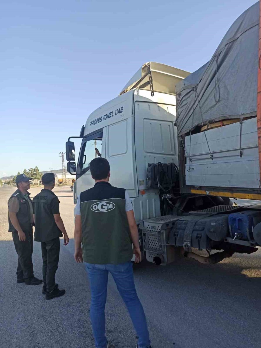 Beyşehir’de Orman Emvallerini Taşıyan Araçlara Yönelik Denetimler