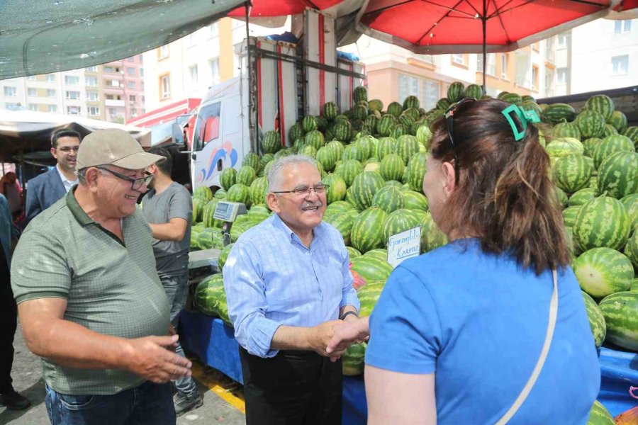 Büyükkılıç’tan Semt Pazarına Ziyaret