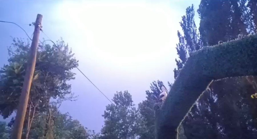 Kayseri’de Geceyi Şimşekler Aydınlattı