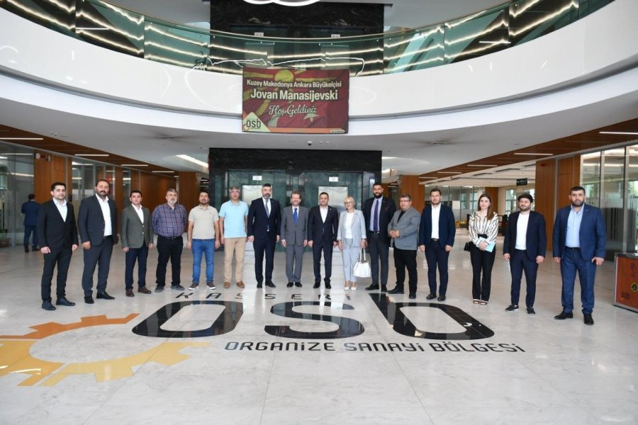 Kayseri Osb Yönetimi, Kuzey Makedonya Büyükelçisini Ağırladı
