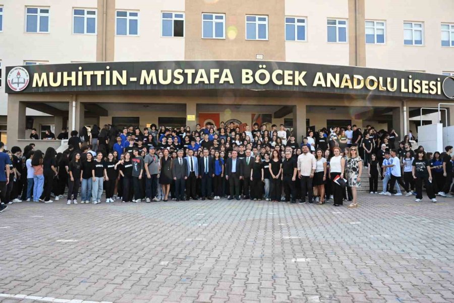 Başkan Muhittin Böcek, Yeni Eğitim-öğretim Yılını Muhittin-mustafa Böcek Anadolu Lisesi’nde Açtı