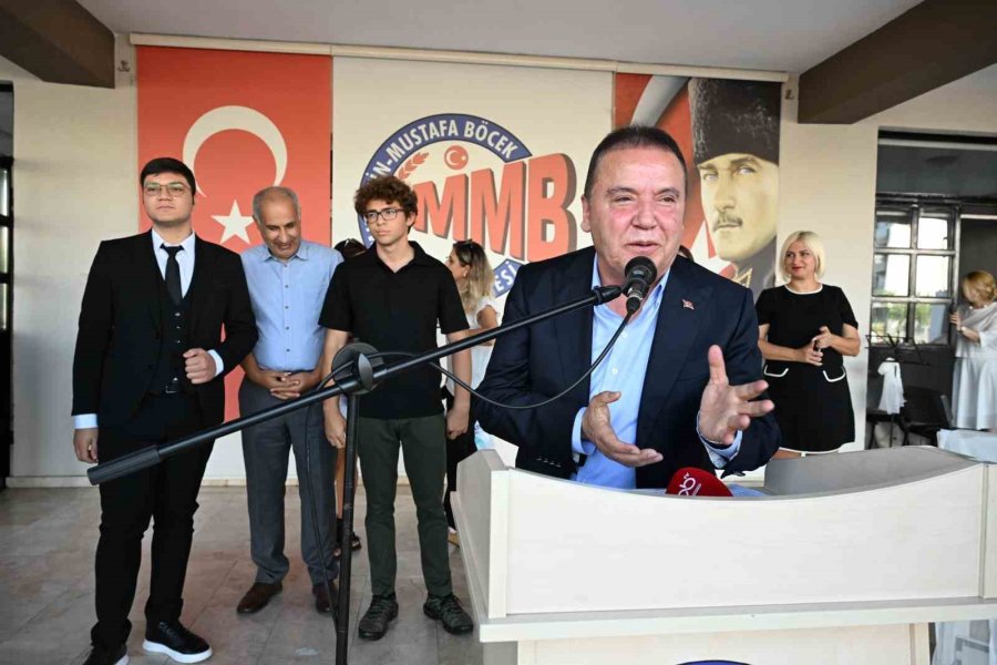 Başkan Muhittin Böcek, Yeni Eğitim-öğretim Yılını Muhittin-mustafa Böcek Anadolu Lisesi’nde Açtı