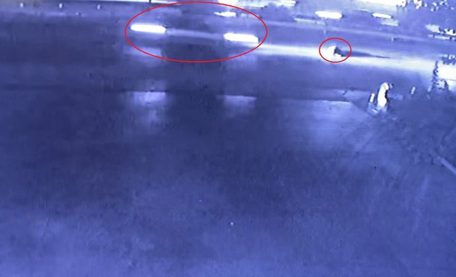 Yolun Karşısına Geçmeye Çalışan Yayanın Feci Ölümü Kamerada