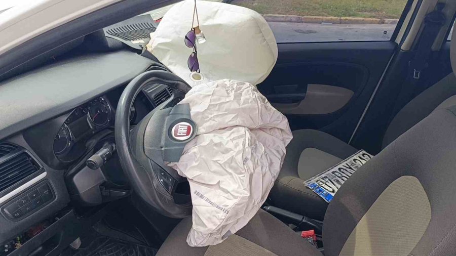 Hurdaya Dönen Araçtan Yara Almadan Kurtuldu