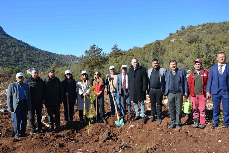 Korkuteli’nde 500 Fidan Toprakla Buluştu