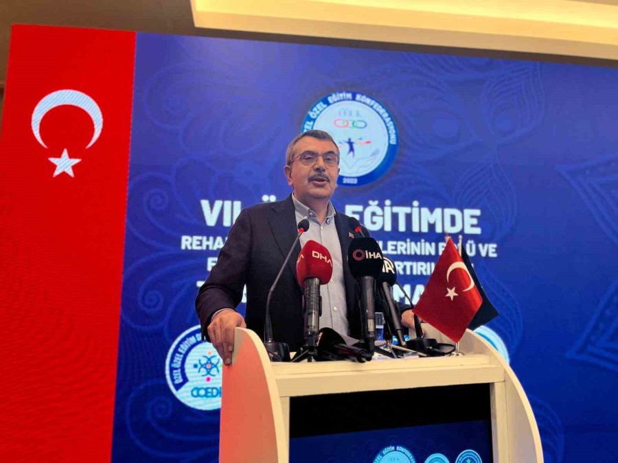 Bakan Tekin: "özel Eğitime İhtiyaç Duyanlara Verilecek Bireysel Eğitim Desteğini Sabit Göstergeye Endekslersek Çok Güzel Olacak"