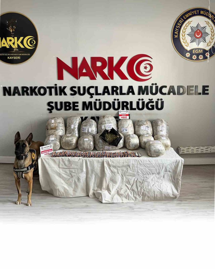 Kayseri’de Film Sahnelerini Aratmayan Uyuşturucu Operasyonu: 36 Kilo Uyuşturucu Ele Geçirildi