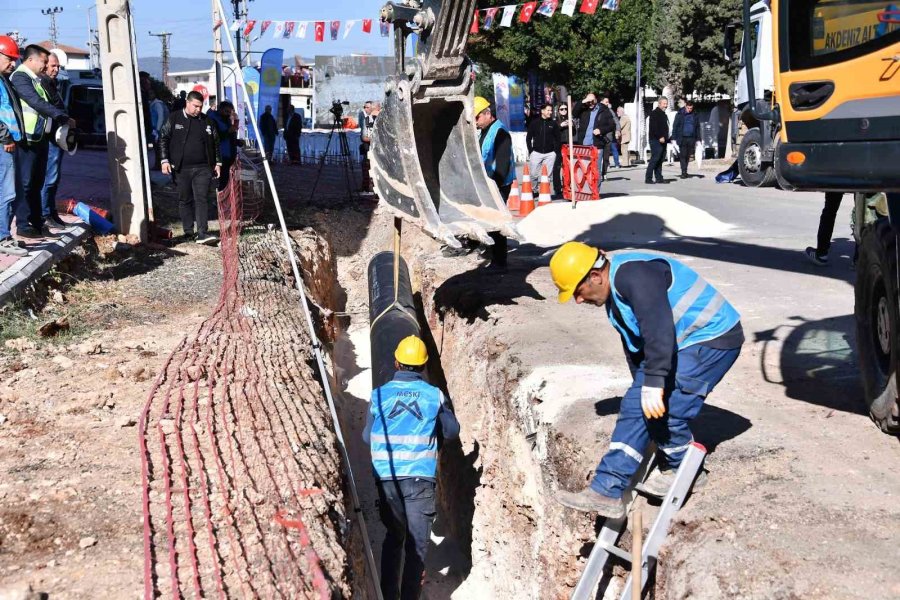 Mezitli İlçesi İçme Suyu Altyapı Projesi’nin Temeli Atıldı