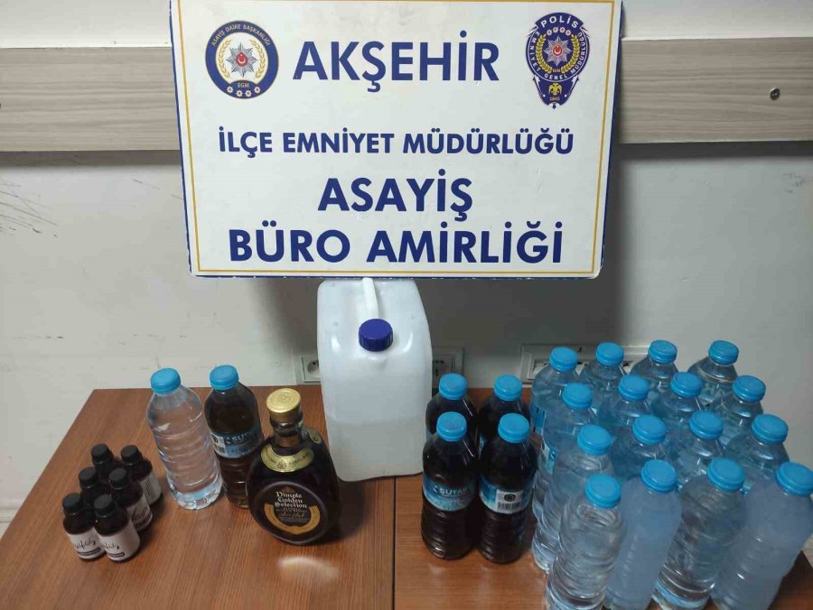 Konya’da Sahte Alkol Operasyonu