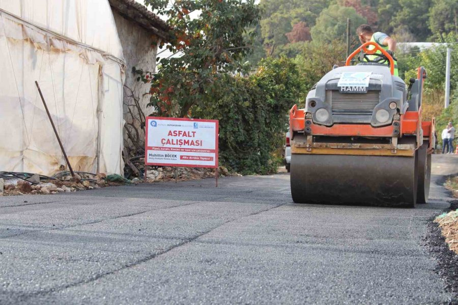 Asat’tan Kumluca’da Alt Yapı Sonrası Asfalt Çalışması
