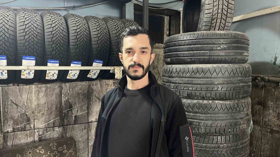 Lastikçilerde Kış Mevsimi Yoğunluğu Devam Ediyor