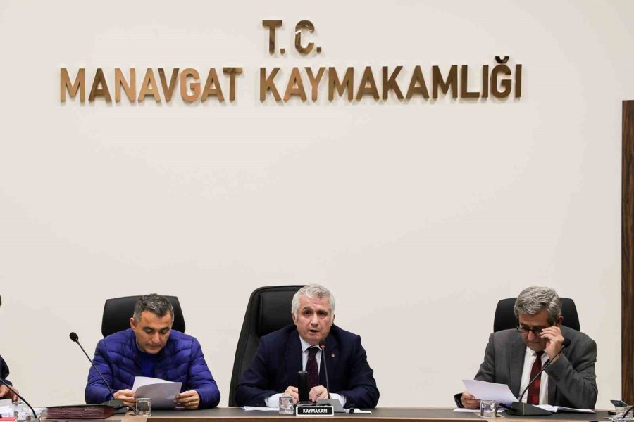 Manavgat’ta Afet Ve Acil Durum Toplantısı