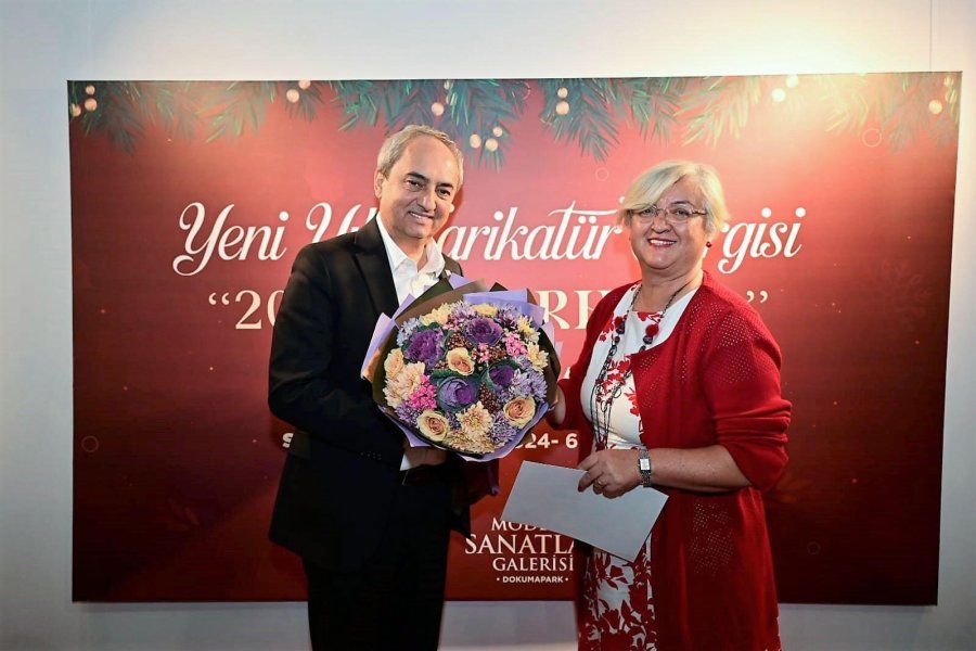 Kocagöz Karikatür Sergisinin Açılışını Yaptı