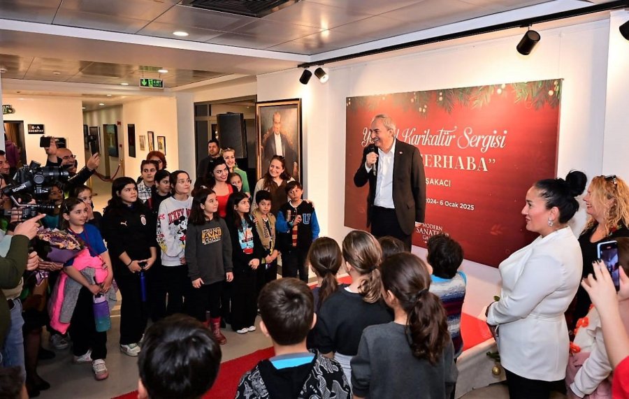 Kocagöz Karikatür Sergisinin Açılışını Yaptı