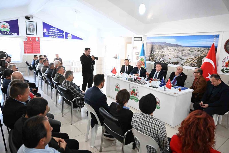 Başkan Böcek Demre’de Açılış Yaptı, İncelemelerde Bulundu