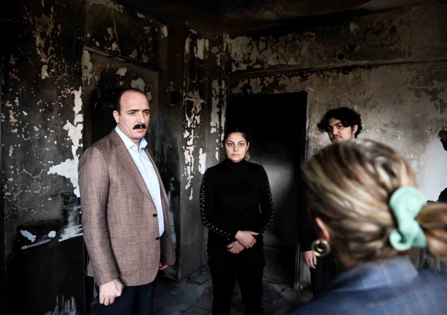 Başkan Kotan’dan Evi Yanan Aileye Destek Sözü