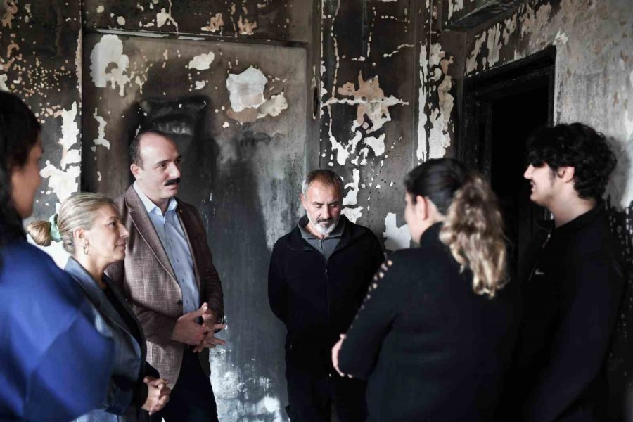 Başkan Kotan’dan Evi Yanan Aileye Destek Sözü